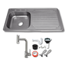 Tarja Empotrar para Cocina 100x50 cm Acero Inoxidable Mezcladora 360° | KADINOX PRO