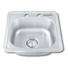 Tarja Tipo Bar para Cocina de Acero Inoxidable 38x38 cm | KADINOX