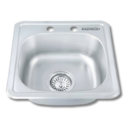 Tarja Tipo Bar para Cocina de Acero Inoxidable 38x38 cm | KADINOX - KADINOX