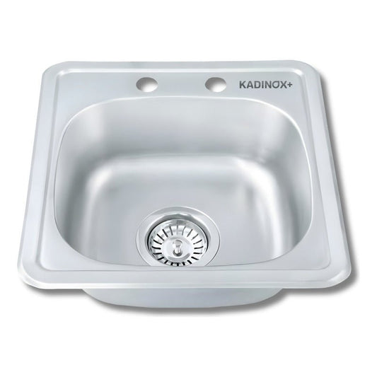 Tarja Tipo Bar para Cocina de Acero Inoxidable 38x38 cm | KADINOX - KADINOX