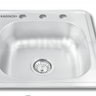 Tarja Tipo Bar para Cocina de Acero Inoxidable 48x48 cm | KADINOX