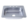 Tarja Tipo Bar para Cocina de Acero Inoxidable 64x59 cm | KADINOX